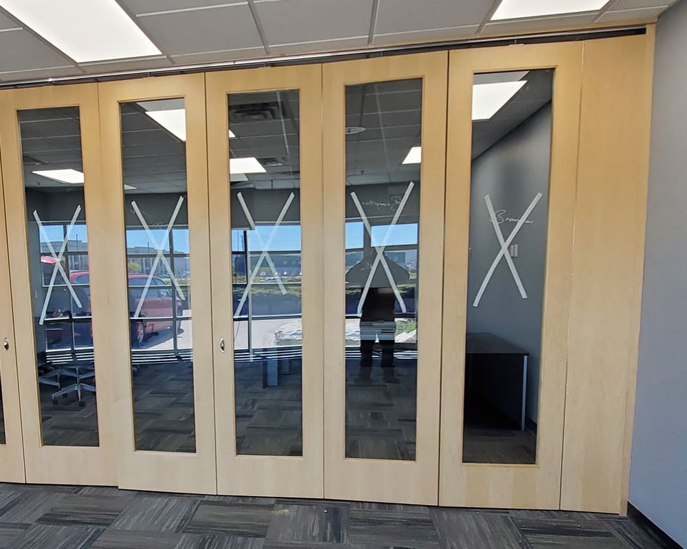 Custom by Folding Partitions on Main Board Room #2